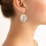 Hex i quartz earrings