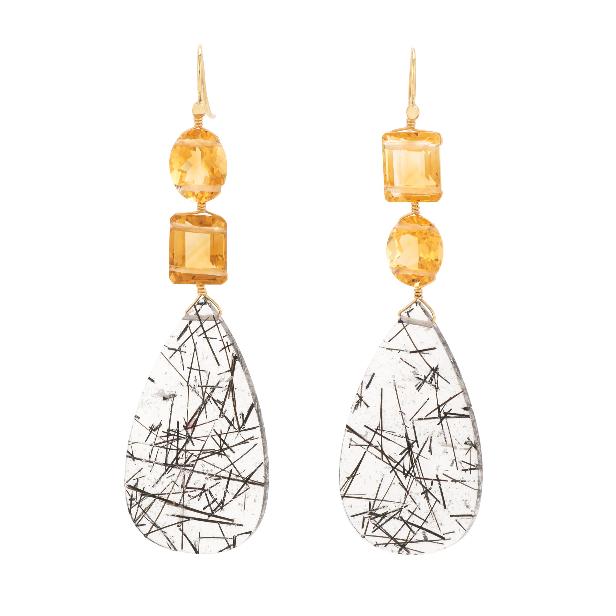 TEAR iii quartz earrings