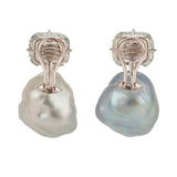 Winter ii pearl sapphire earrings