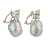Winter ii pearl sapphire earrings