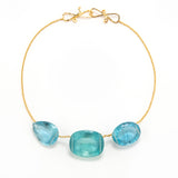 HAYDEE III aquamarine necklace