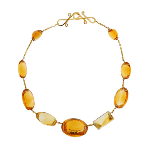 Grace IX citrine necklace