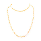 Open gold link necklace