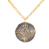 shipwreck i silver coin necklace