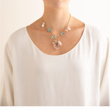 Ace XI aquamarine herkimer necklace