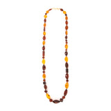Rope 49 amber necklace