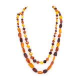 Rope 59 amber necklace