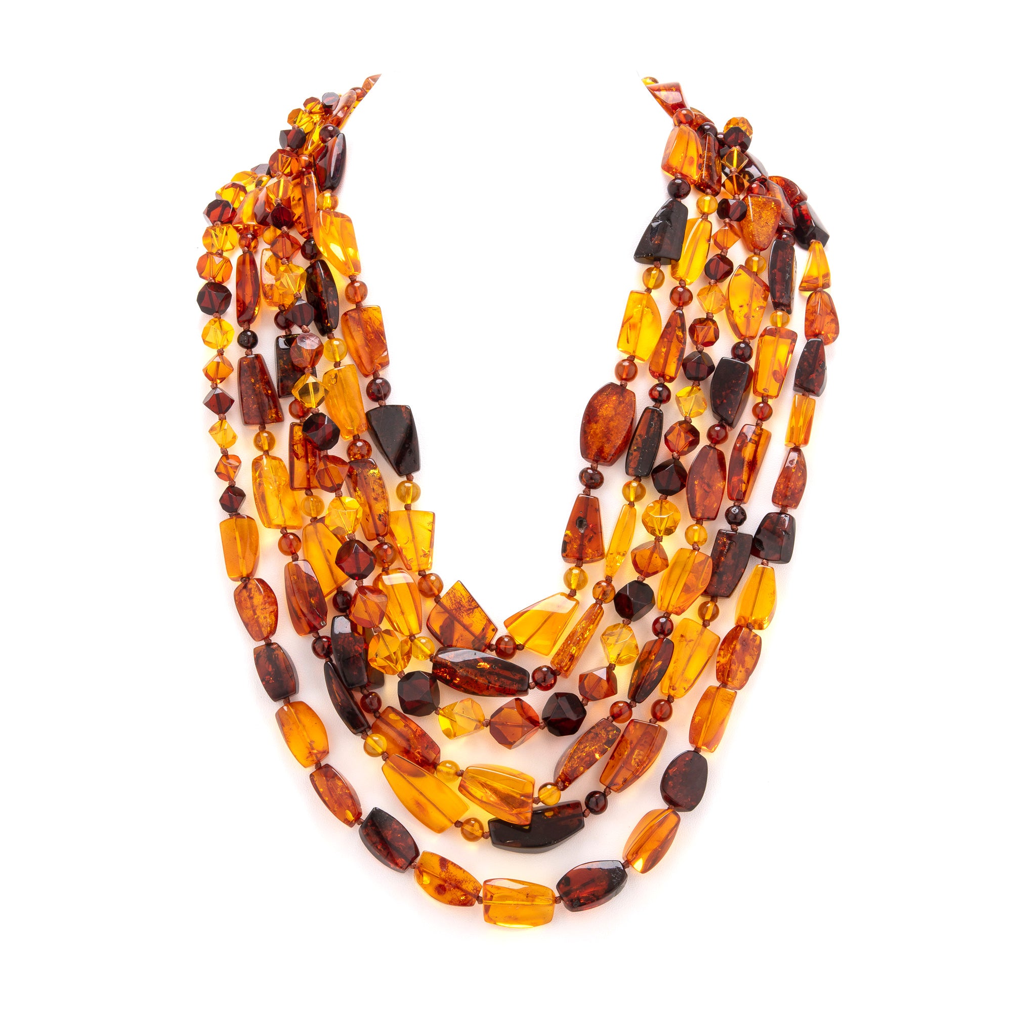 Rope 59 amber necklace