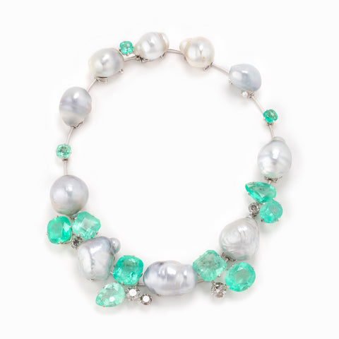 IVY emerald south sea pearl necklace