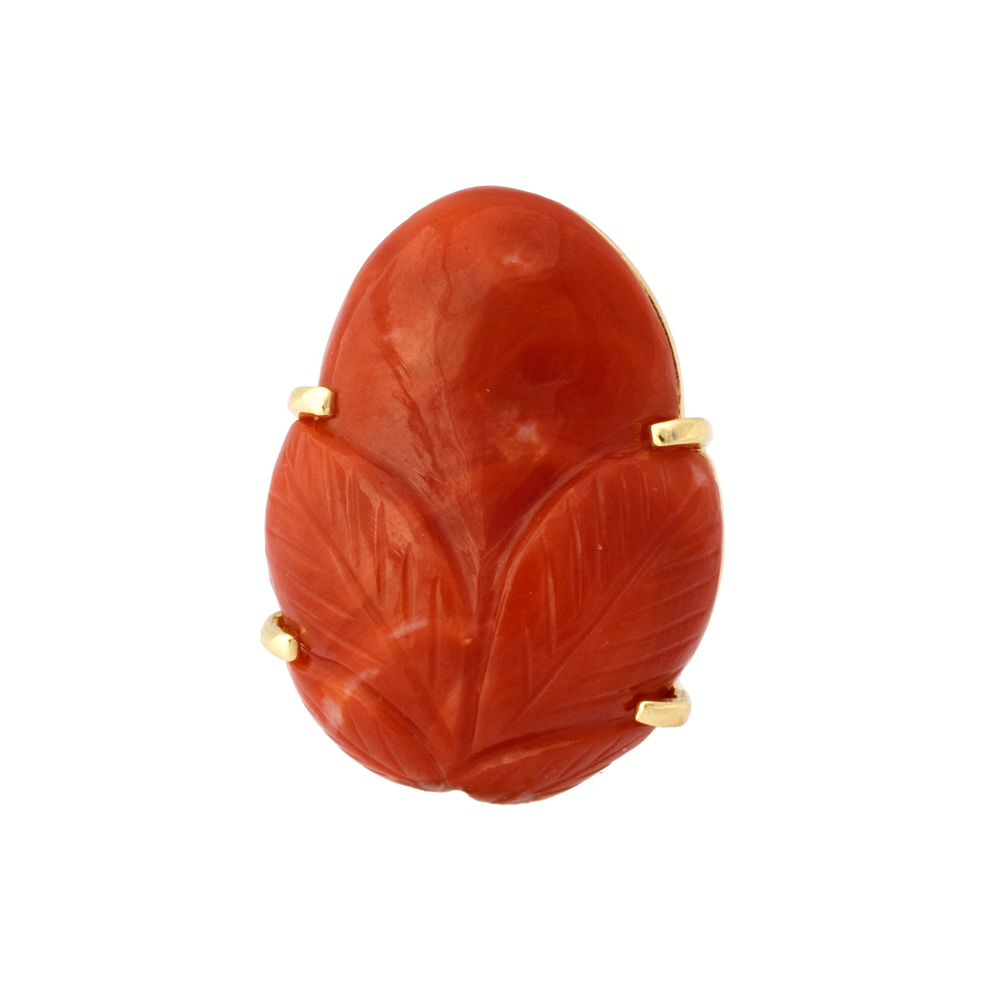 PLUM I coral ring