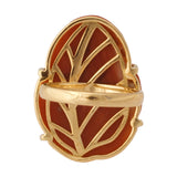 PLUM I coral ring