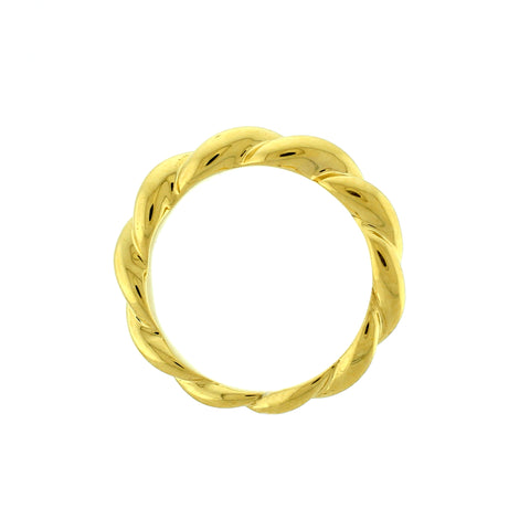 Twist 18k gold ring